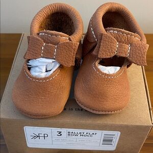 Freshly Picked Tan Moccasins with Bow